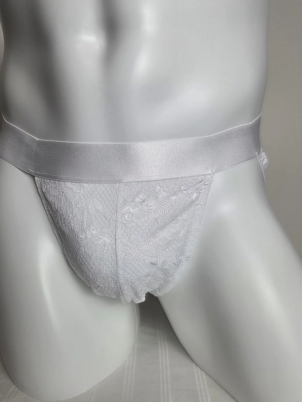 Cosabella White Lace-Side Brief